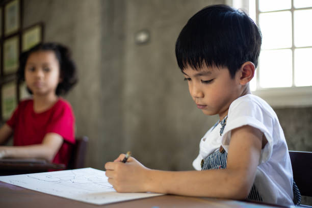 istock Young group of students in an arts in school 1194655585