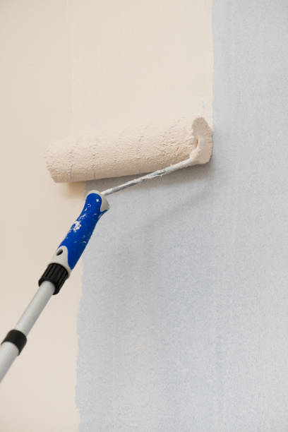 istock Person applying paint on wall 1194655881