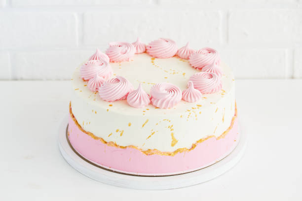 istock Sponge cake for his birthday on a black background. 1194660720