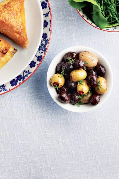 Olive,Olives with thyme,Raw Olives,Olives in bowl