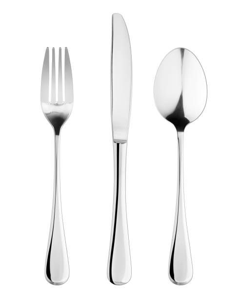 istock fork, knife, spoon, cutlery isolated on white background, clipping path 1194662582