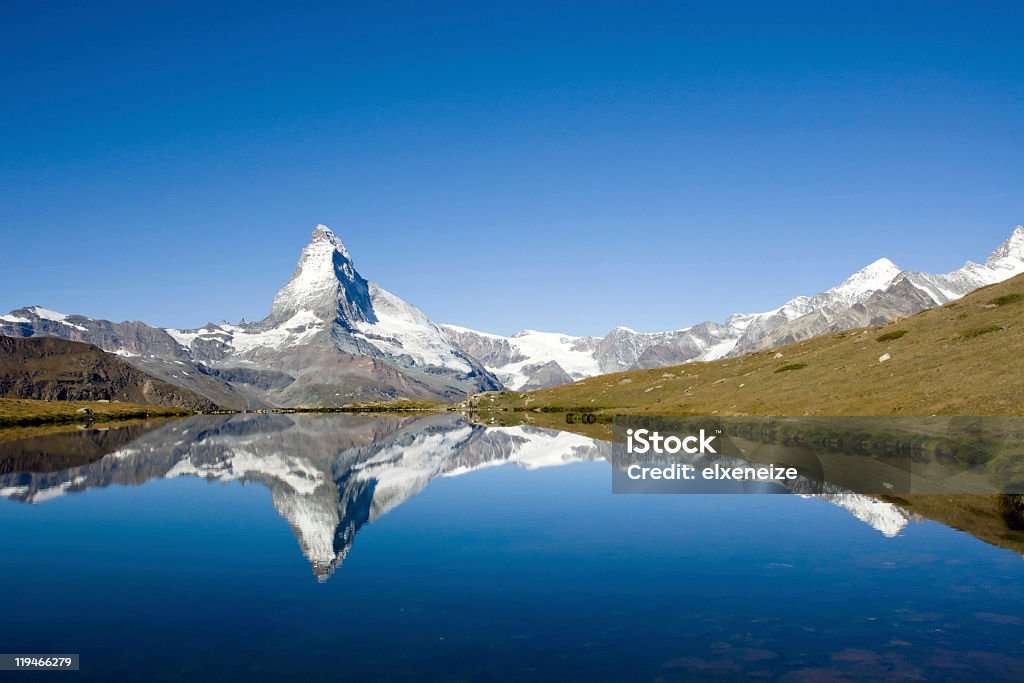 하늘에서 마테호른 - 로열티 프리 Bergsee - Mecklenburg-Vorpommern 스톡 사진