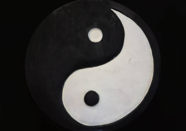 yin und yang - chinese culture beijing china buddhism stock-fotos und bilder