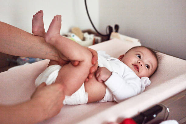 istock Changing diapers is never a hassle with her 1194665453