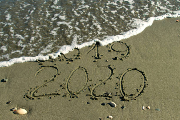 istock Numbers 2019 and 2020 written on sand 1194666384
