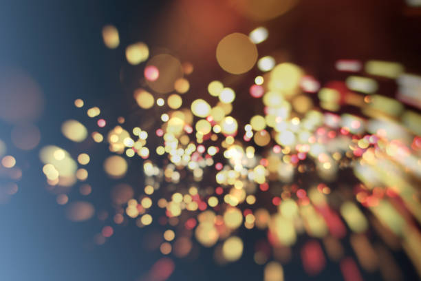 istock Festive Christmas background. Elegant abstract background with bokeh defocused lights 1194666594