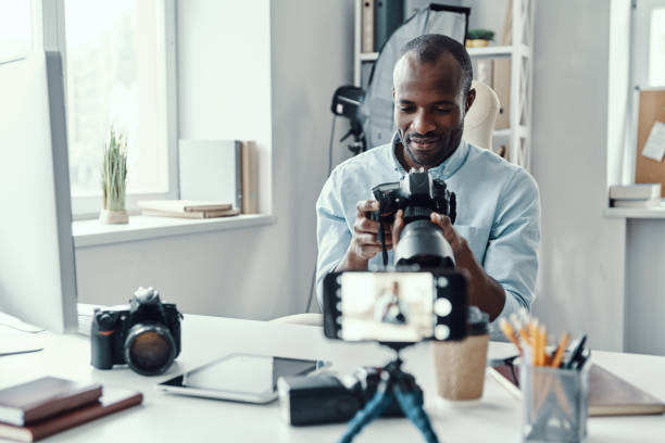 istock Handsome young African man in shirt 1194667045