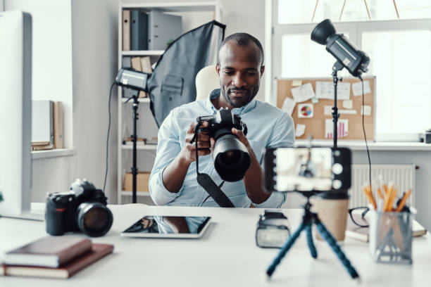 istock Charming young African man in shirt 1194667603