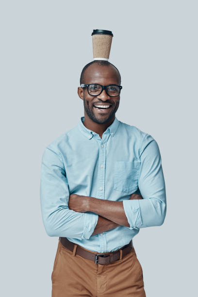 istock Playful young African man 1194667634