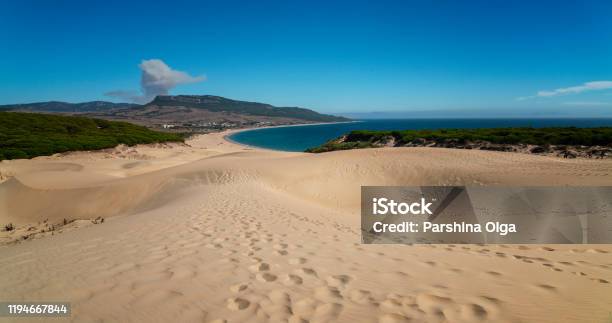 Sand Dune Of Bolonia Beach Province Cadiz Andalucia Stock Photo - Download Image Now