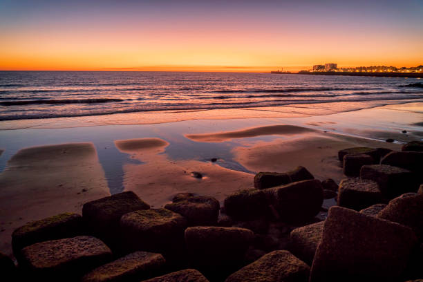 istock Sunset on the beach in Cadiz, Andalusia, Spain 1194667974