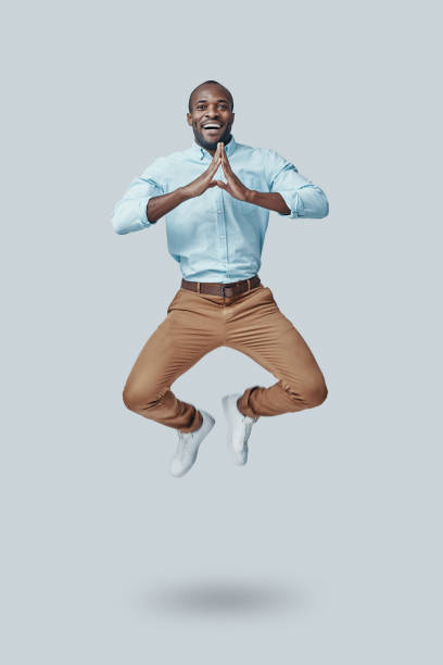 istock Playful young African man 1194667991