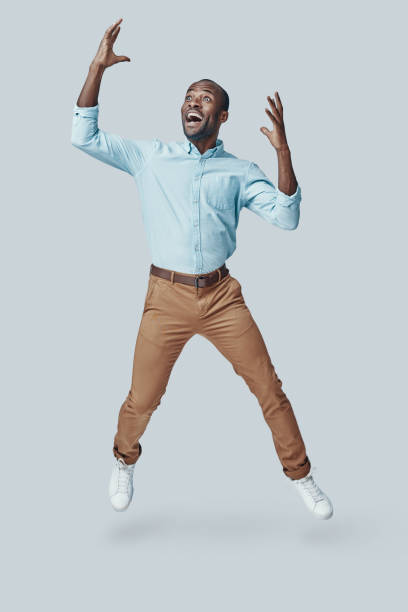 istock Playful young African man 1194668041
