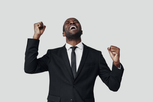 istock Happy young African man in formalwear 1194669535