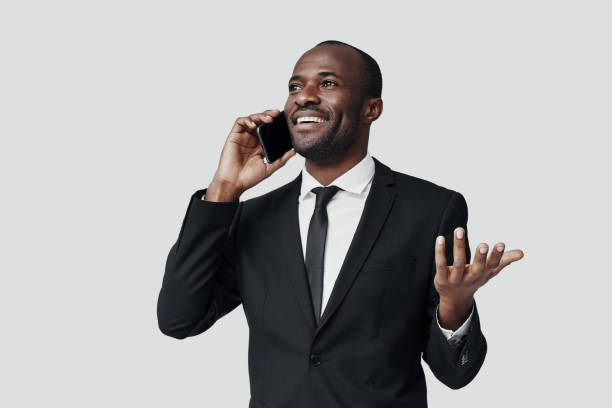 istock Happy young African man in formalwear 1194669615