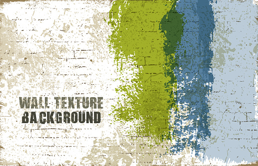 wall texture vector background with brush strokes.