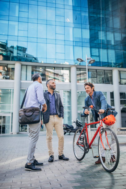 istock Three businessmen outdoors 1194675381