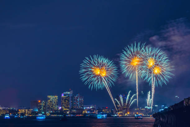 istock Multi-colored fireworks. Fireworks. incredible fireworks in the sky. 1194675470
