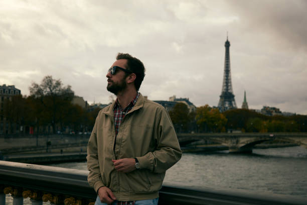 istock Handsome man enjoying in Paris. 1194676881