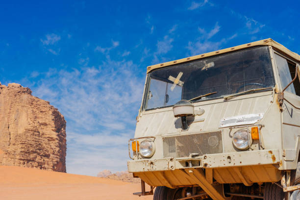 istock Car in the desert 1194678125