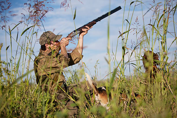 istock Hunter with hunting dog during a hunt 119468076