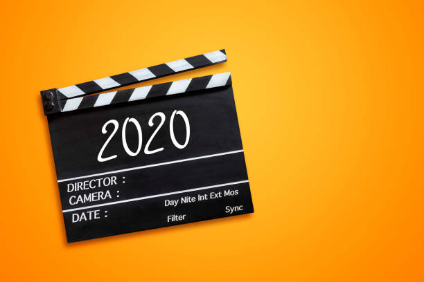 istock 2020 Word title on film slate. 1194681708