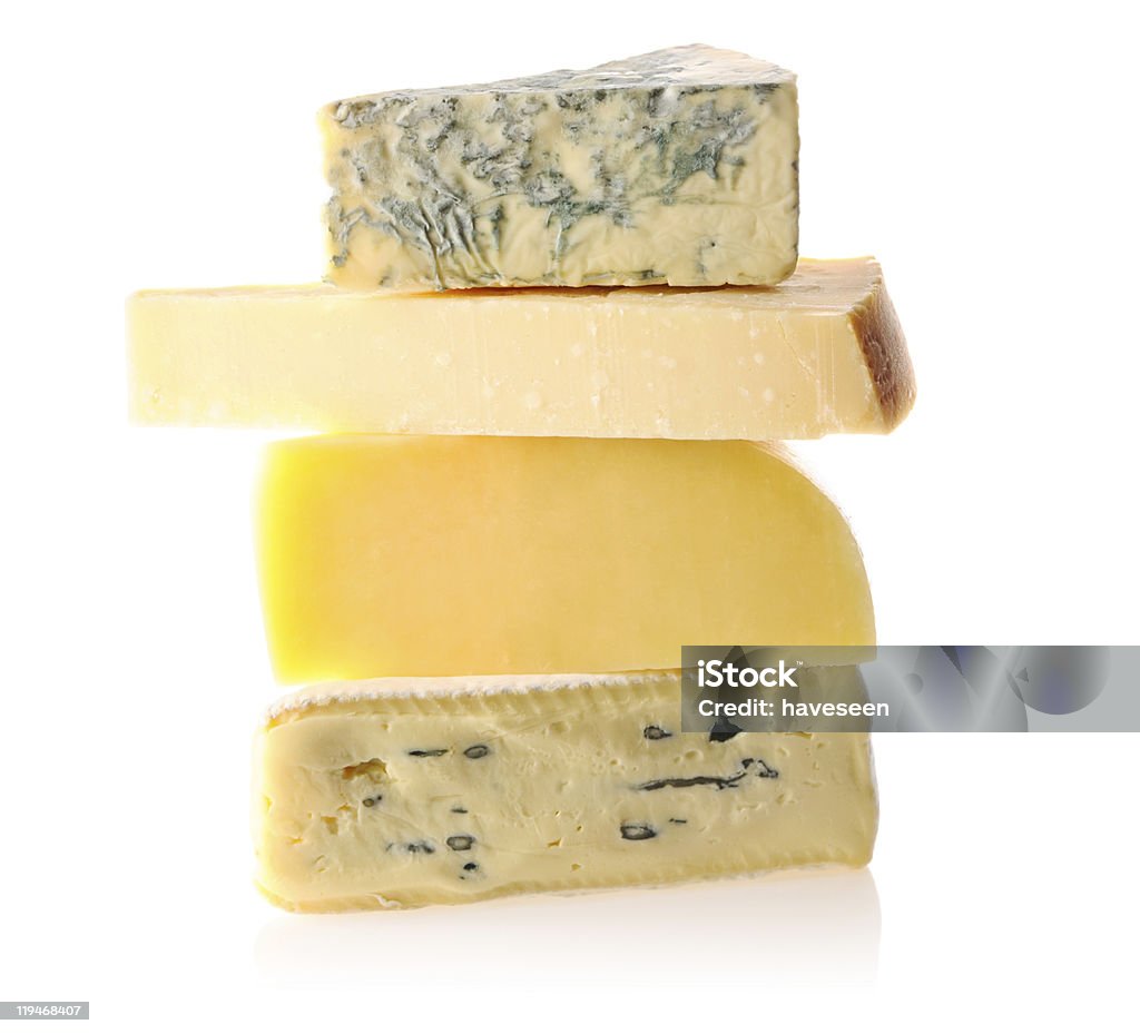 Verschiedene Arten von Käse - Lizenzfrei Blau Stock-Foto