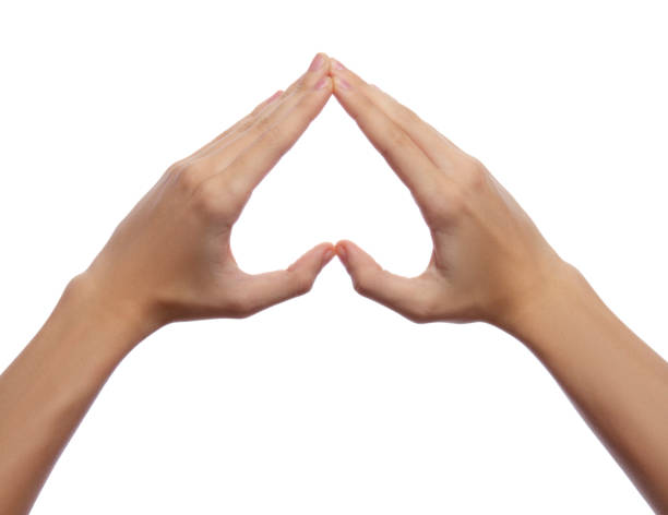istock Male hands showing heart shape 1194687121