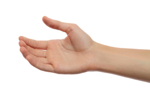 istock Male hand isolated on white 1194687124