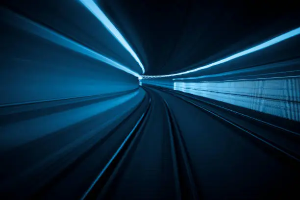 Photo of Tunnel speed motion light trails