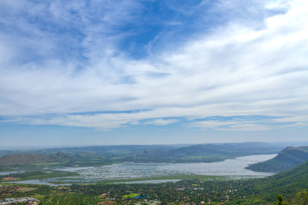 istock Hartebeespoort Dam covered in hyacinth 1194688929