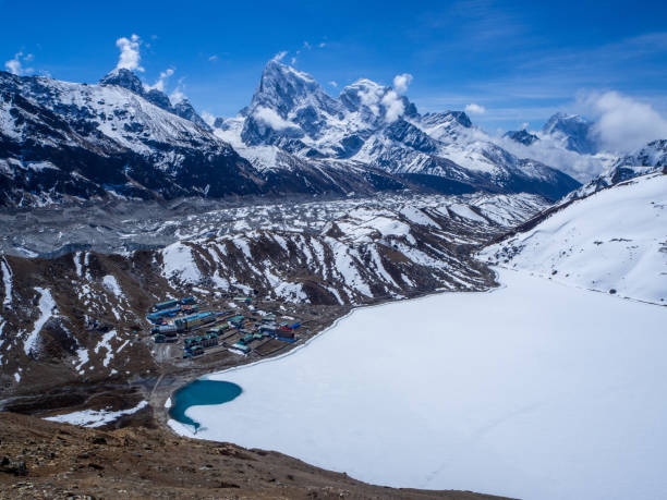 istock Gokyo village and lake 1194691725