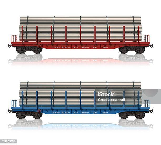 鉄道 Flatcars パイプ - カットアウトのストックフォトや画像を多数ご用意 - カットアウト, カラー画像, チューブ