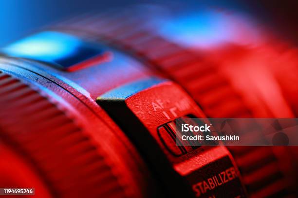 Photographic Lens Closeup Stock Photo - Download Image Now - Abstract, Aperture, Black Color