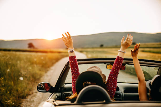 istock Two friends travel together 1194698232