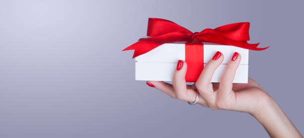 istock Christmas or new year decorated gift box 1194700887