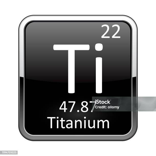 Titanium Color Vector The Periodic Table Element Titanium Vector Illustration Stock ...