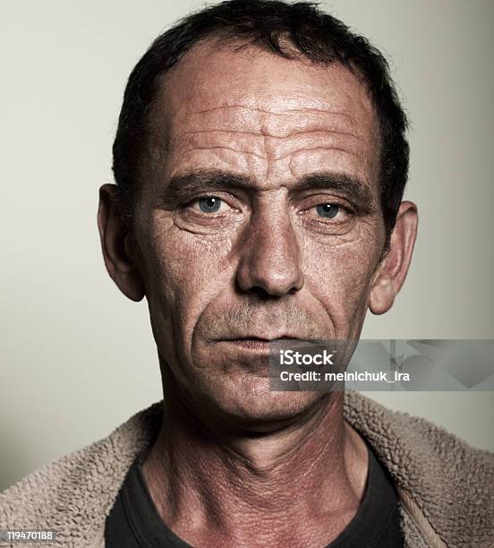 Photo Of An Old Man With A Blank Expression Stock Photo - Download Image Now - Men, Portrait, Profile View