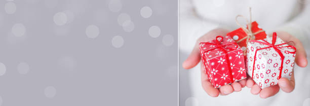 istock Christmas or new year decorated gift box 1194702229