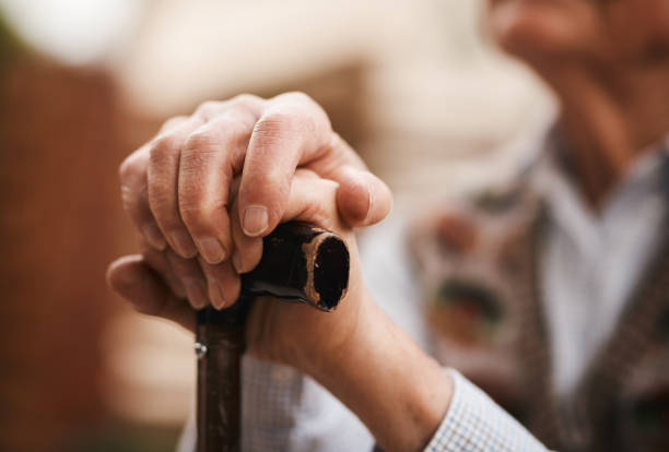 istock My walking stick is getting me through the years 1194706165