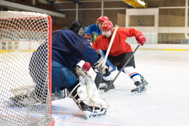 istock Hockey players playing hockey 1194709997