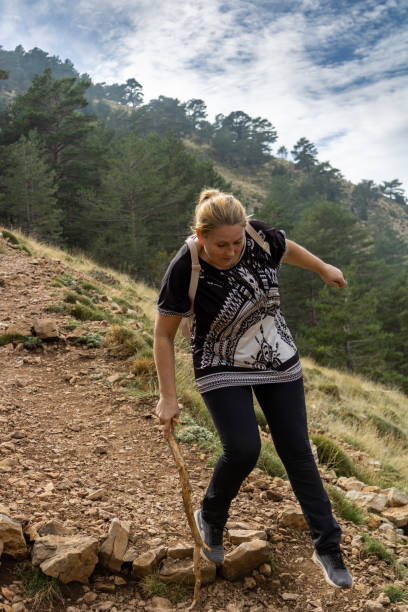 istock Woman doing hiking 1194718045