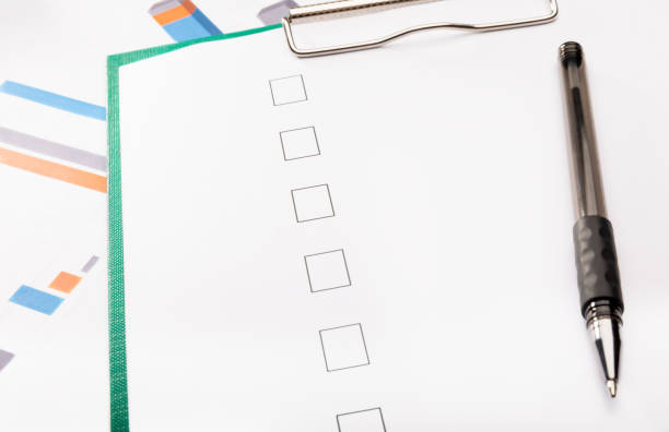 istock Check list and a pen, business concept 1194722286
