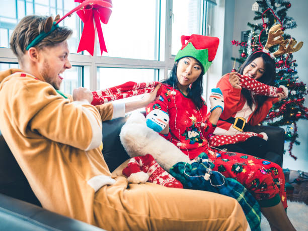 istock Millennial Christmas party 1194725667