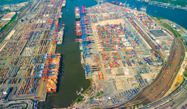 istock Port from the air 1194726835