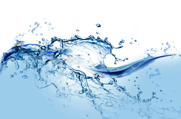 Water splashing Splashing water isolated fast water stock pictures, royalty-free photos & images