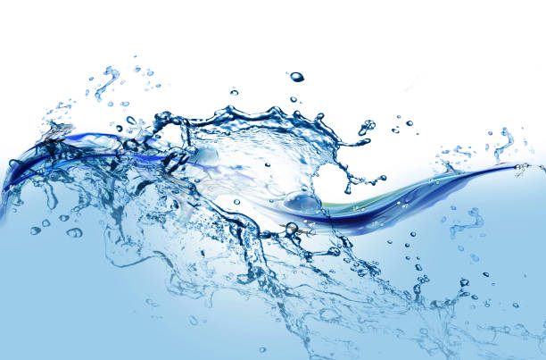 Water splashing Splashing water isolated splash crown stock pictures, royalty-free photos & images