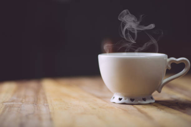 istock Morning coffe on a wooden table. Morning coffe concept 1194732421