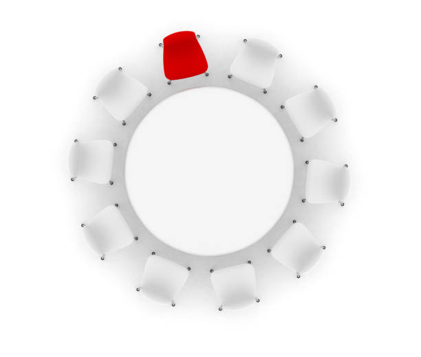 istock Red Different Chair, Leadership Concept, Minimal Design 1194732547