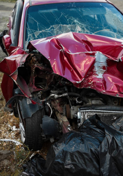istock Damaged car after the accident 1194739744